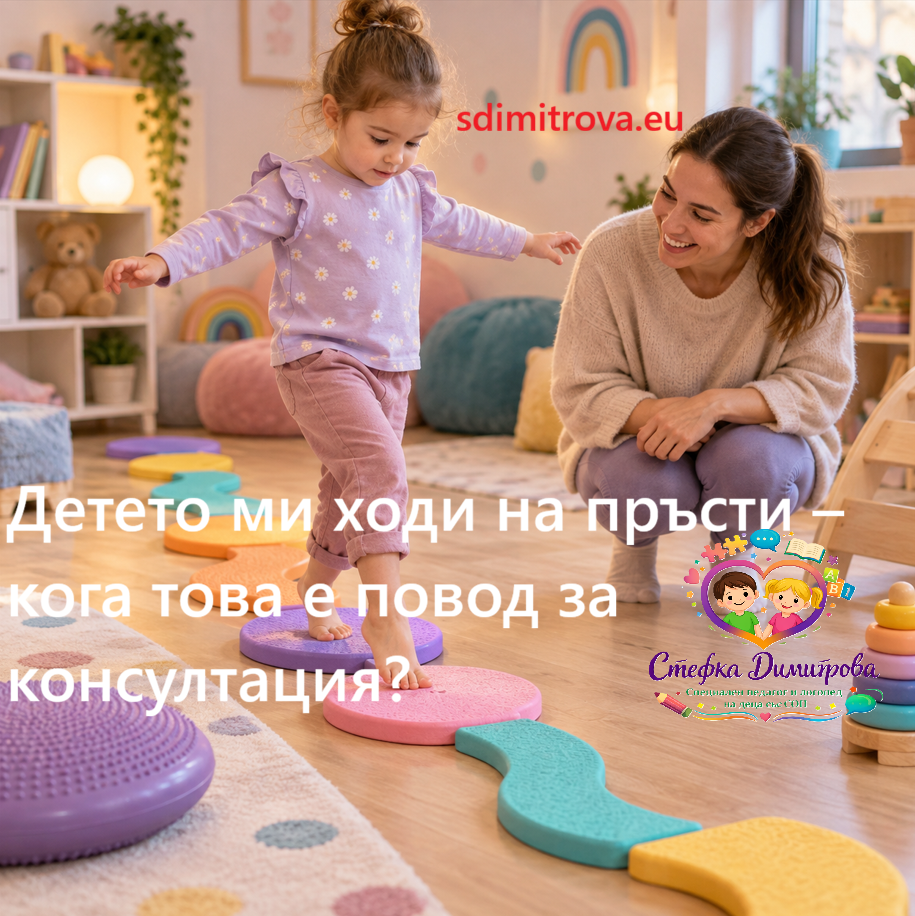 Ходенето на пръсти при деца — кога е нормален етап и кога е сигнал за консултация със специалист